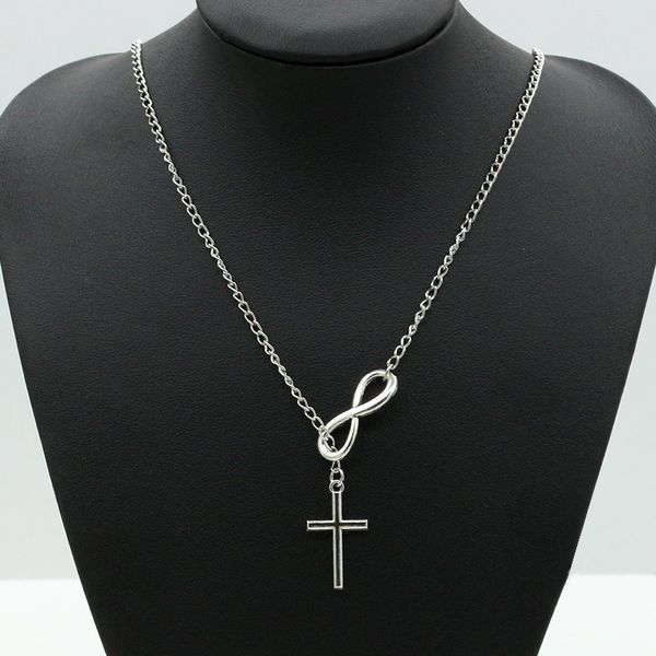infinity cross pendant necklaces for women ladies fashion wedding party event jewelry 925 silver plated chain eight elegant charms necklace
infinity cross pendant necklaces for women ladies fashion wedding party event jewelry 925 silver plated chain eight elegant charms necklace