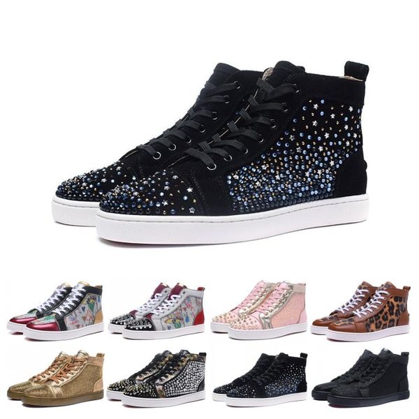 qualitys шипы high top red bottom пик пик шипованная кроссовки обувь женщины мужчины роскошная flat повседневный red sole осень зима casual, Black
qualitys шипы high top red bottom пик пик шипованная кроссовки обувь женщины мужчины роскошная flat повседневный red sole осень зима casual, Black