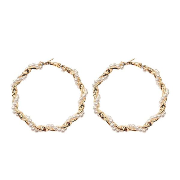new fashion gold color oversize pearl hoop earrings for women geometric round circle statement earring brinco, Golden;silver
new fashion gold color oversize pearl hoop earrings for women geometric round circle statement earring brinco, Golden;silver
