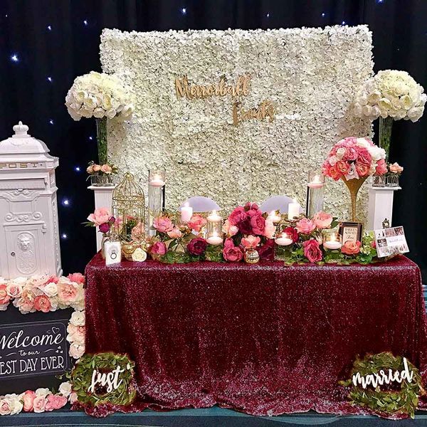 burgundy sequin tablecloth glitter overlays rectangular sparkly table cover linens for wedding party decorations 90x132 inch-m
burgundy sequin tablecloth glitter overlays rectangular sparkly table cover linens for wedding party decorations 90x132 inch-m
