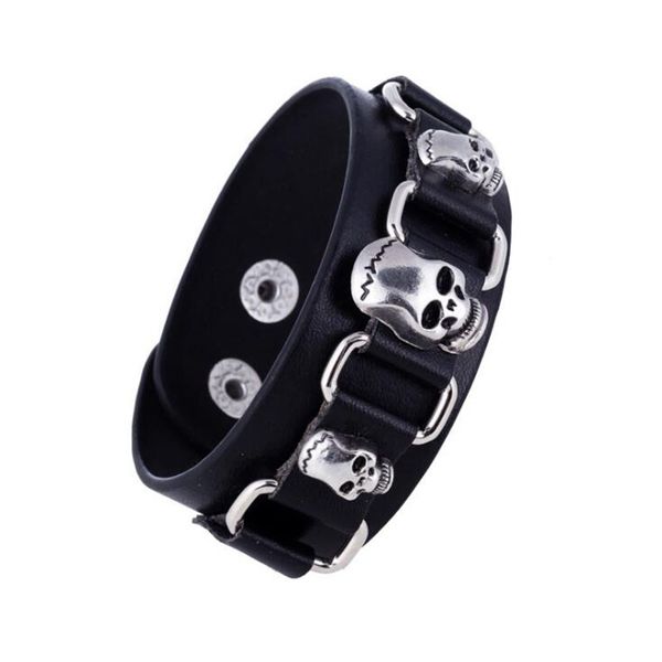 motorcycle rider jewelry punk skull bracelet retro men's leather bracelet for men, Golden;silver
motorcycle rider jewelry punk skull bracelet retro men's leather bracelet for men, Golden;silver