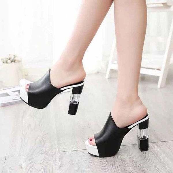 women shoes sandals heels sandals slippers huaraches flip flops loafers shoe for slipper bag05 pl1026, Black