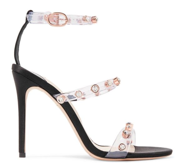 summer gemstone sandals vinyl multi strap leather high heels colorful gem party sandalia feminina 2019, Black
summer gemstone sandals vinyl multi strap leather high heels colorful gem party sandalia feminina 2019, Black