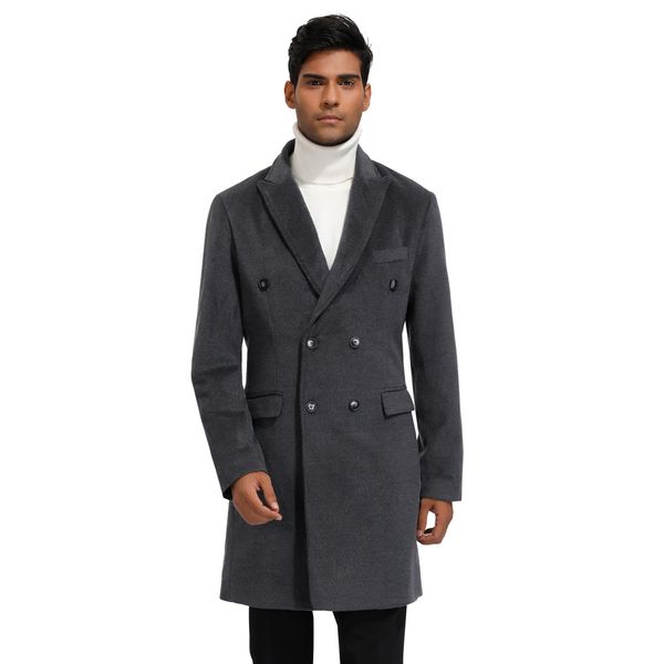 2019 wool blends trench coat men 2019 fashion lapel collar autumn winter thicken men jackets formal coat plus size, Black
2019 wool blends trench coat men 2019 fashion lapel collar autumn winter thicken men jackets formal coat plus size, Black