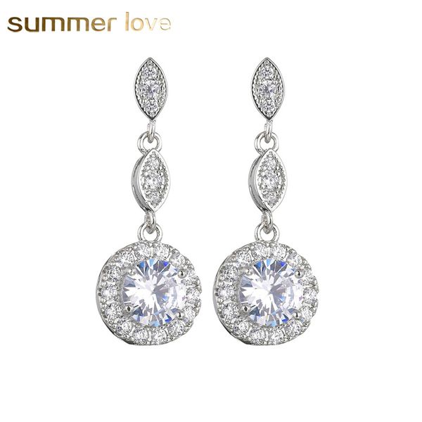 fashion round drop shaped earrings with cubic zirconia 925 sterling silver needle long dangle earrings wedding jewelry for women girls bride
fashion round drop shaped earrings with cubic zirconia 925 sterling silver needle long dangle earrings wedding jewelry for women girls bride