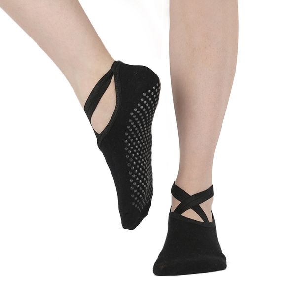 women professional anti slip bandage sports yoga socks ladies ventilation pilates ballet socks dance sock slippers, Black
women professional anti slip bandage sports yoga socks ladies ventilation pilates ballet socks dance sock slippers, Black