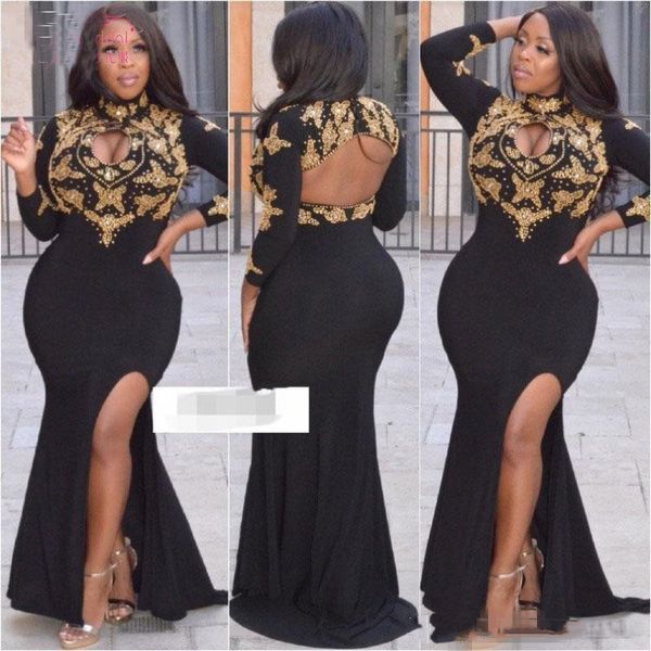 plus size formal dress 2022 long sleeves dubai prom gowns mermaid gold beadings black open bust high neck evening dresses
plus size formal dress 2022 long sleeves dubai prom gowns mermaid gold beadings black open bust high neck evening dresses