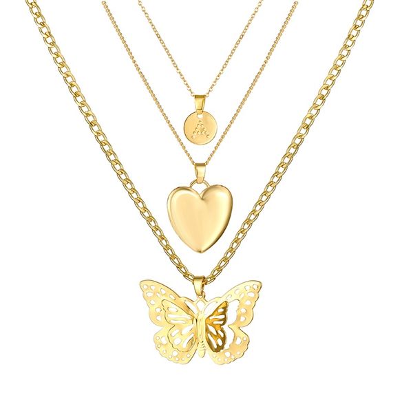 fnio bohemian cute butterfly necklace for women gold chain heart pendant necklace 2020 statement fashion female chokers jewelry, Silver
fnio bohemian cute butterfly necklace for women gold chain heart pendant necklace 2020 statement fashion female chokers jewelry, Silver