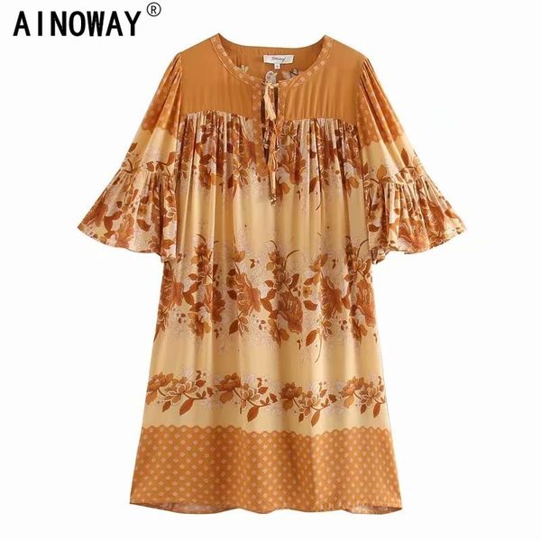 vintage chic women floral print deep v-neck sashes tassel bohemian mini dress kimono ladies short sleeve boho dresses vestidos, Black;pink
vintage chic women floral print deep v-neck sashes tassel bohemian mini dress kimono ladies short sleeve boho dresses vestidos, Black;pink