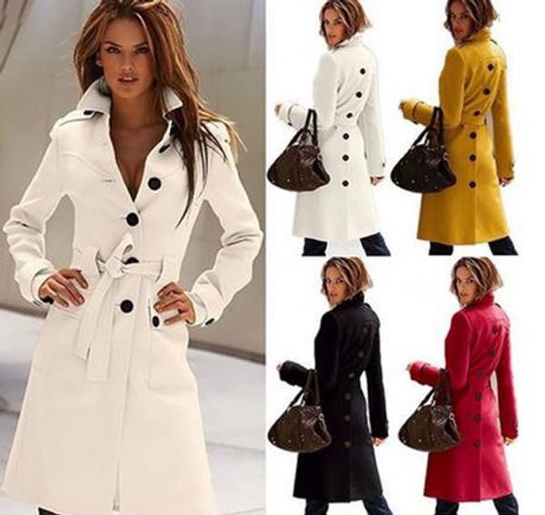 new autumn winter wool coat cashmere middle length women's outerwear coats slim trench coats large size ladies' cloth outwear, Black
new autumn winter wool coat cashmere middle length women's outerwear coats slim trench coats large size ladies' cloth outwear, Black