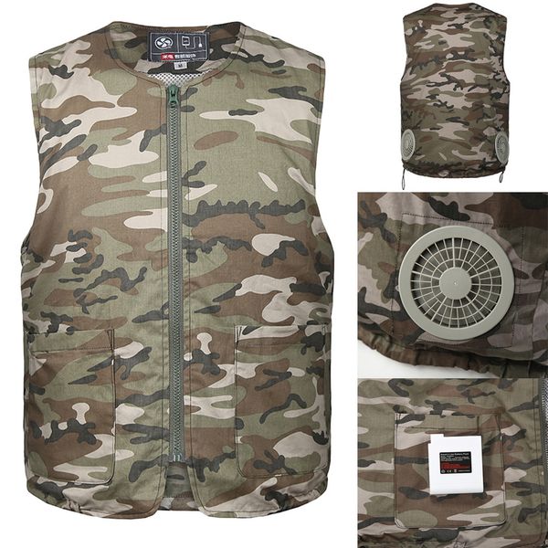 feitong summer air conditioning jackets heatstroke countermeasures outdoor working streetwear clothes tactical jackets#g10, Black;brown 
feitong summer air conditioning jackets heatstroke countermeasures outdoor working streetwear clothes tactical jackets#g10, Black;brown