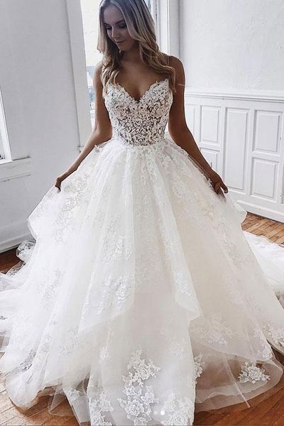 backless boho wedding dresses applique bohemian wedding dresses a line spaghetti straps lace ruffles flowy beach gown vestido casamento, White
backless boho wedding dresses applique bohemian wedding dresses a line spaghetti straps lace ruffles flowy beach gown vestido casamento, White
