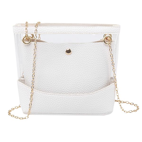 fashion transparent clear jelly bag pvc chain hasp women shoulder bags handbag purse crossbody messenger bag bolso mujer#h15
fashion transparent clear jelly bag pvc chain hasp women shoulder bags handbag purse crossbody messenger bag bolso mujer#h15