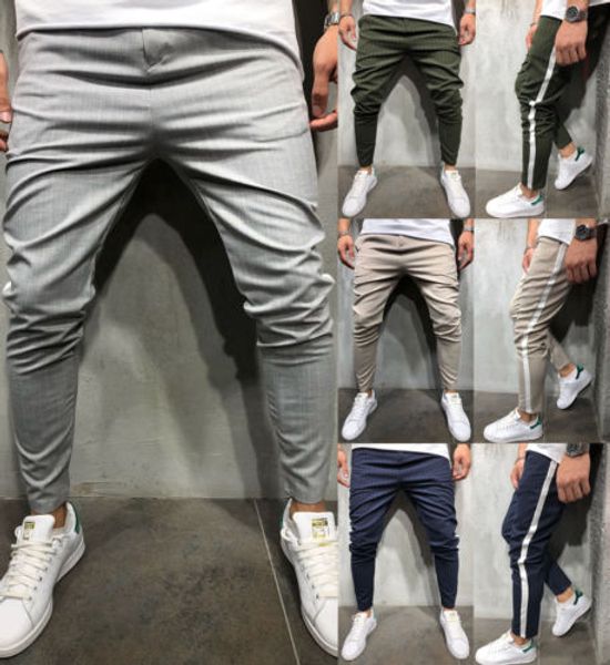 high sale men casual pants striped print slim fit sweatpants workout skinny trouser long pencil pants new, Black
high sale men casual pants striped print slim fit sweatpants workout skinny trouser long pencil pants new, Black