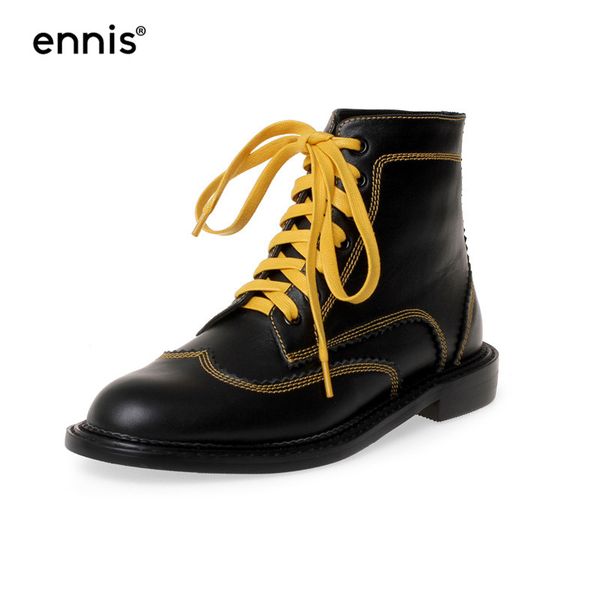 ennis 2019 european black boots genuine leather women boots flat heel lace up ankle autumn shoes new a9163
ennis 2019 european black boots genuine leather women boots flat heel lace up ankle autumn shoes new a9163