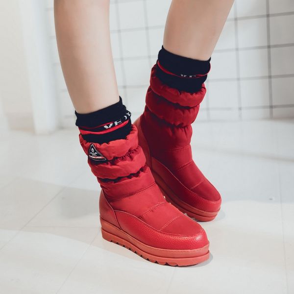 women snow boots platform winter boots thick plush waterproof non-slip women winter shoes botas mujer, Black
women snow boots platform winter boots thick plush waterproof non-slip women winter shoes botas mujer, Black
