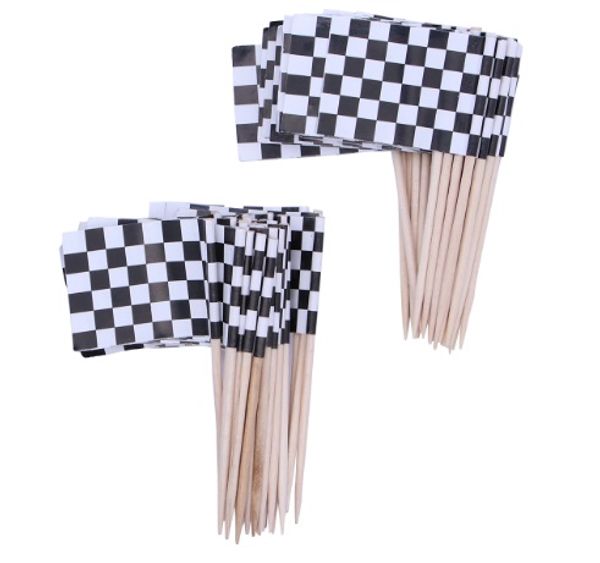 100 pcs flag toothpicks black and white latticed cupcake ers cocktail sticks for party wedding decor
100 pcs flag toothpicks black and white latticed cupcake ers cocktail sticks for party wedding decor