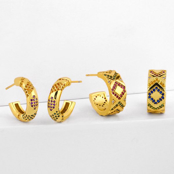 zhongvi micro pave rainbow earrings for women gold filled huggie earrings cubic zirconia circle cz rainbow women jewelry, Silver
zhongvi micro pave rainbow earrings for women gold filled huggie earrings cubic zirconia circle cz rainbow women jewelry, Silver