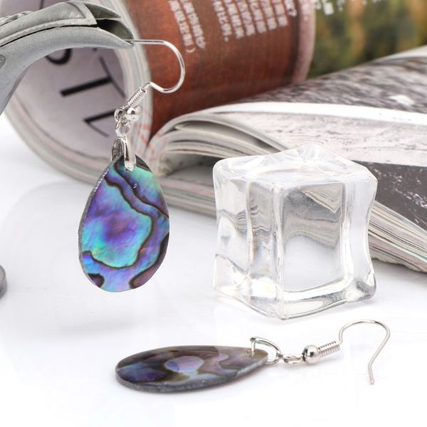 fashion lady earrings water droplets shape pendant abalone shells ear ornaments retro ethnic style jewelry, Silver
fashion lady earrings water droplets shape pendant abalone shells ear ornaments retro ethnic style jewelry, Silver