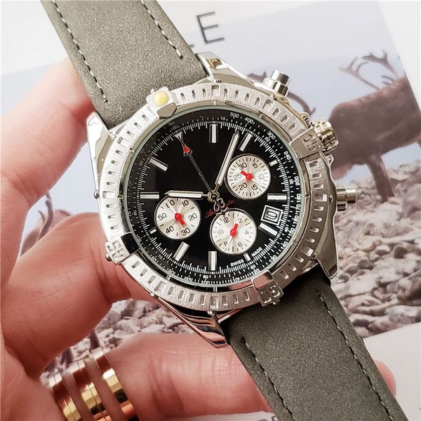 swiss brand watches for men challenger quartz chronograph watch leather strap functional waterproof designer wristwatch sub dial work, Slivery;brown
swiss brand watches for men challenger quartz chronograph watch leather strap functional waterproof designer wristwatch sub dial work, Slivery;brown