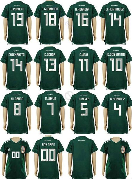 kids mexico soccer jerseys 10 g.dos santos 14 chicharito hernandez layun 18 a.guardado o.peralta home green youth football shirt, Black
kids mexico soccer jerseys 10 g.dos santos 14 chicharito hernandez layun 18 a.guardado o.peralta home green youth football shirt, Black