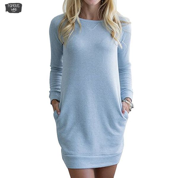 new long sleeve o neck pockets mini party dresses women hoodies dress long sleeve autumn winter dress de fiesta gv027, Black;gray
new long sleeve o neck pockets mini party dresses women hoodies dress long sleeve autumn winter dress de fiesta gv027, Black;gray
