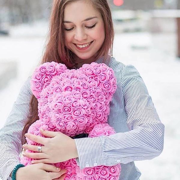 25cm teddy bear of rose artificial flowers pe rose bear for women valentines wedding christmas gift box home decor
25cm teddy bear of rose artificial flowers pe rose bear for women valentines wedding christmas gift box home decor