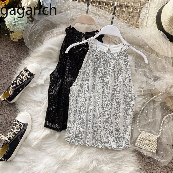 gagarich fashion women vests summer chic o neck halter backless ladies sleeveless bottom vest stylish sequins chic, Black;white
gagarich fashion women vests summer chic o neck halter backless ladies sleeveless bottom vest stylish sequins chic, Black;white