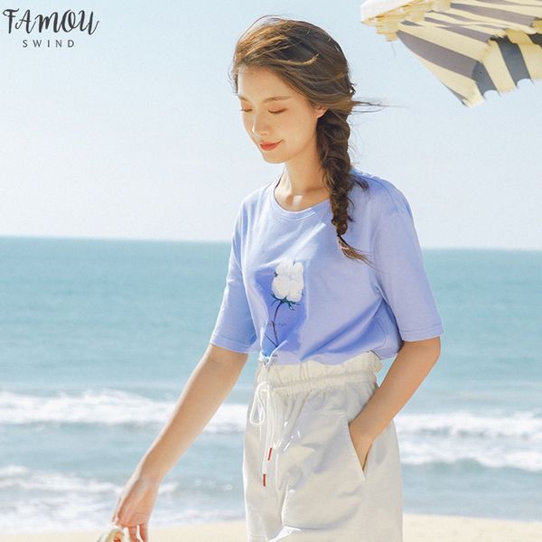 2020 summer new arrival pure cotton sweet printed loose long half sleeve t shirt drop shipping good quality, White
2020 summer new arrival pure cotton sweet printed loose long half sleeve t shirt drop shipping good quality, White