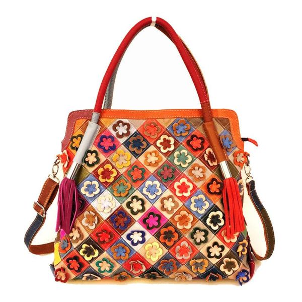 2020 new genuine leather women's bag layer leather shoulder bag messenger flower color matching large
2020 new genuine leather women's bag layer leather shoulder bag messenger flower color matching large