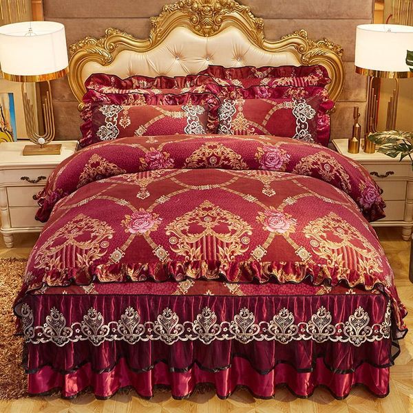 39 chic lace ruffles duvet cover with bedskirt pillowcase bedding set comforter cover set ultra soft warm for winter
39 chic lace ruffles duvet cover with bedskirt pillowcase bedding set comforter cover set ultra soft warm for winter