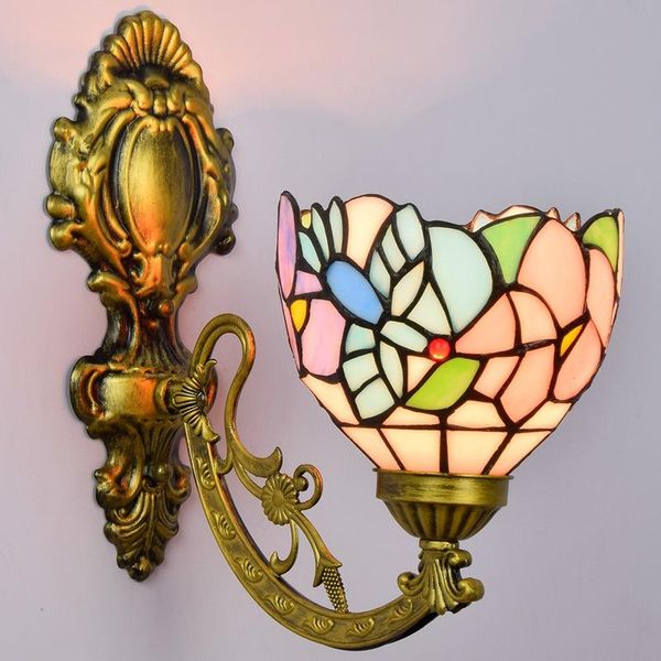 high-end single head wall lamp retro color matching craft glass lighting baroque style modeling bedroom corridor
high-end single head wall lamp retro color matching craft glass lighting baroque style modeling bedroom corridor