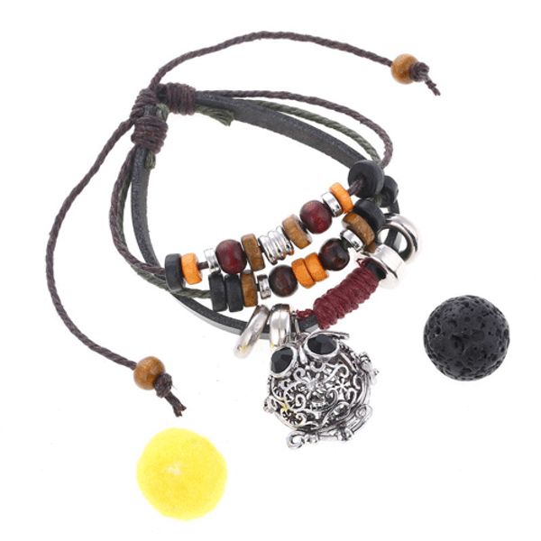 12 styles aromatherapy essential oil diffuser leather bracelet adjustable locket cage owl charm black lava stone bracelets b385q
12 styles aromatherapy essential oil diffuser leather bracelet adjustable locket cage owl charm black lava stone bracelets b385q