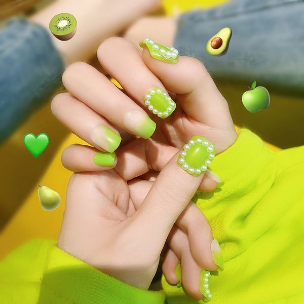 24pc 3d cute false nails full cover artificial green strawberry fruit decor red fake nails press on nail art short nail art tips, Red;gold
24pc 3d cute false nails full cover artificial green strawberry fruit decor red fake nails press on nail art short nail art tips, Red;gold