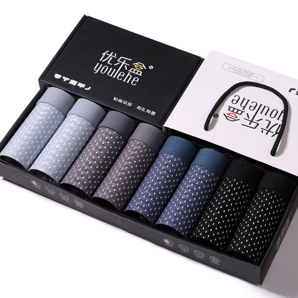 underpants youlehe 8pcs cool ice silk men's boxer shorts super breathable mesh men underwear slim brand cueca drop, Black;white 
underpants youlehe 8pcs cool ice silk men's boxer shorts super breathable mesh men underwear slim brand cueca drop, Black;white