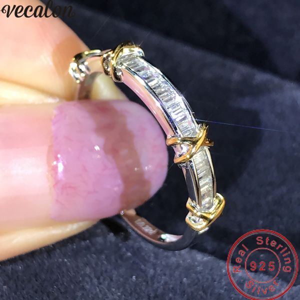 vecalon across ring 100% real 925 sterling silver t shape diamond engagement wedding band rings for women party finger jewelry, Slivery;golden
vecalon across ring 100% real 925 sterling silver t shape diamond engagement wedding band rings for women party finger jewelry, Slivery;golden