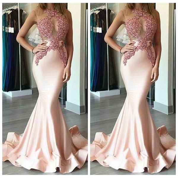 jewel neck sleeveless party dresses lace appliques pearls beading mermaid prom dresses baby pink long, Black
jewel neck sleeveless party dresses lace appliques pearls beading mermaid prom dresses baby pink long, Black
