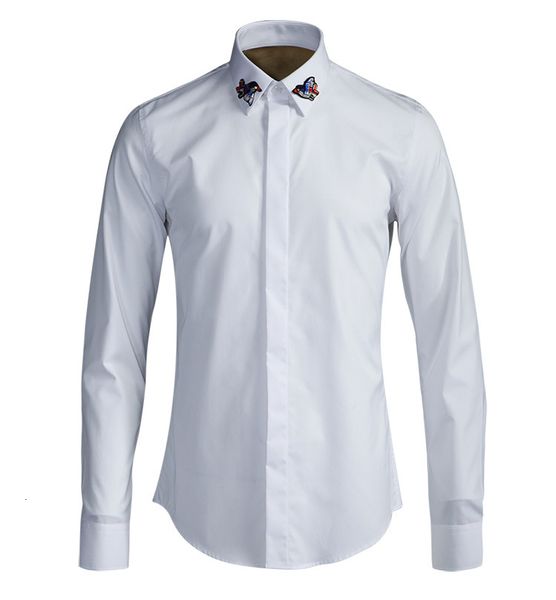 men shirt luxury pure manual delicate beaded bird men shirts fashion casual long sleeve shirt man slim fit mens shirts, White;black
men shirt luxury pure manual delicate beaded bird men shirts fashion casual long sleeve shirt man slim fit mens shirts, White;black