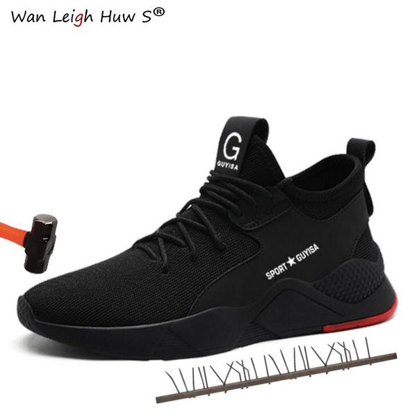 men's work safety shoes breathable lightweight steel toe cap fashion breathable sports shoes summer men's sports boots, Black
men's work safety shoes breathable lightweight steel toe cap fashion breathable sports shoes summer men's sports boots, Black