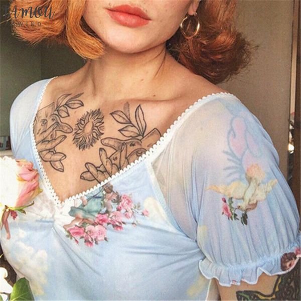 see through crop top женщины оборками с коротким рукавом сеточку v шеи ангел купидон печать узелок бретели женский сыпучие повседневный футб, White
see through crop top женщины оборками с коротким рукавом сеточку v шеи ангел купидон печать узелок бретели женский сыпучие повседневный футб, White