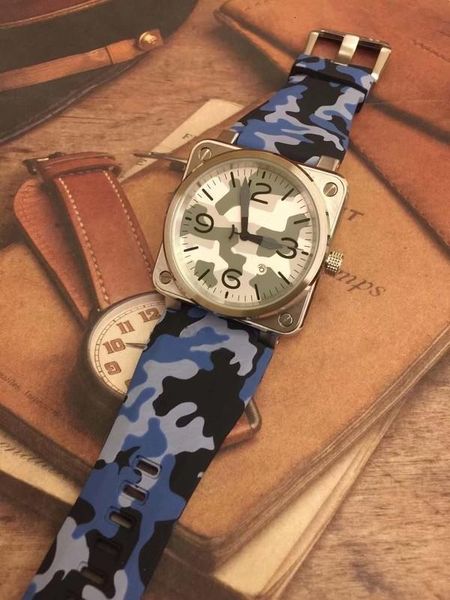 outdoor new style square silver steel case simple mens watch automatic men wrist watches camouflag dial with wide blue rubber strap, Slivery;brown
outdoor new style square silver steel case simple mens watch automatic men wrist watches camouflag dial with wide blue rubber strap, Slivery;brown