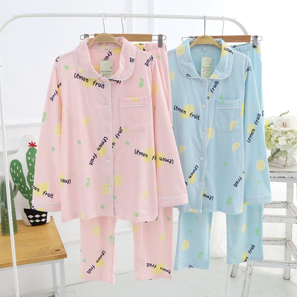 women's sleepwear womens 100% cotton pajamas female home nightwear casual lemon print long trousers long-sleeve pyjamas for women pijam, Black;red
women's sleepwear womens 100% cotton pajamas female home nightwear casual lemon print long trousers long-sleeve pyjamas for women pijam, Black;red