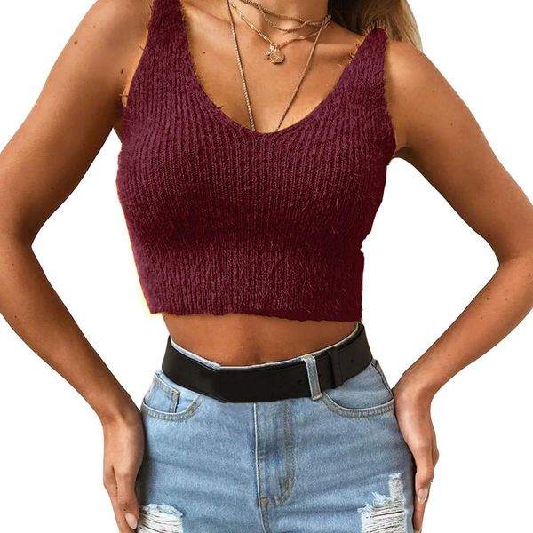 fashion sleeveless v-neck mohair women sweater backless casual crop streetwear, Black;white
fashion sleeveless v-neck mohair women sweater backless casual crop streetwear, Black;white