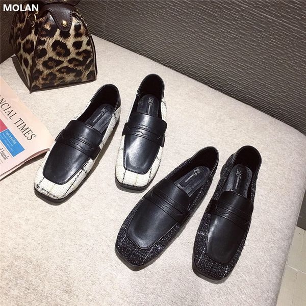 molan brand designers 2019 autumn korean new fashion genuine leather soft bottom flats shoes women slip on loafers casual 35-40, Black
molan brand designers 2019 autumn korean new fashion genuine leather soft bottom flats shoes women slip on loafers casual 35-40, Black