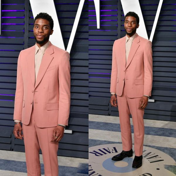 2019 oscar latest coat pant designs pink prom men suits groom jacket red carpet wedding tuxedo costume(jacket+pants, Black;gray