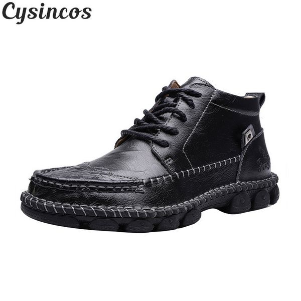 genuine leather men boots fashion lace up shoes male cow leather man brown ankle boots 2019 autumn plus size 38-47, Black
genuine leather men boots fashion lace up shoes male cow leather man brown ankle boots 2019 autumn plus size 38-47, Black