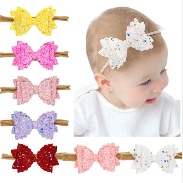 new baby headbands 3 layers glitter bows hairpins cute kids hair elastic band accessories ing, Slivery;white
new baby headbands 3 layers glitter bows hairpins cute kids hair elastic band accessories ing, Slivery;white