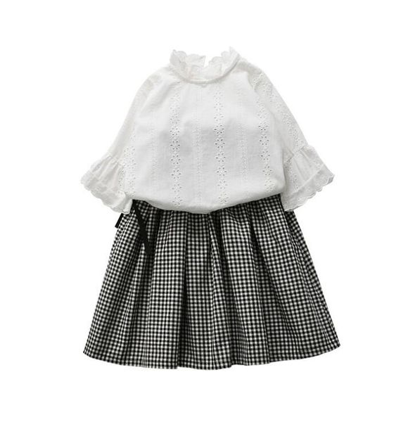 2020 baby girls cotton dress sets, white t-shirt+ plaid skirts 5 sets/lot, baby kids clothes wholesale, ing
2020 baby girls cotton dress sets, white t-shirt+ plaid skirts 5 sets/lot, baby kids clothes wholesale, ing