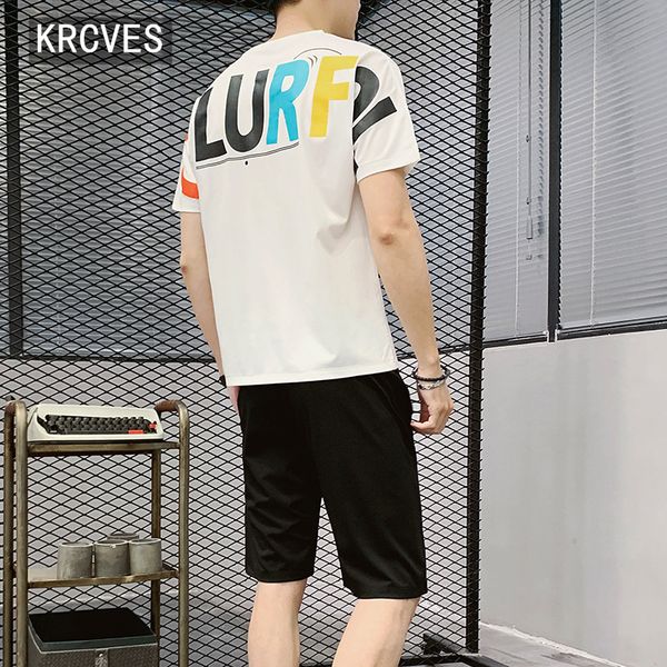 summer short sleeve suit men's korean casual sportswear net red work clothes five point pants two piece trend matching, Gray
summer short sleeve suit men's korean casual sportswear net red work clothes five point pants two piece trend matching, Gray
