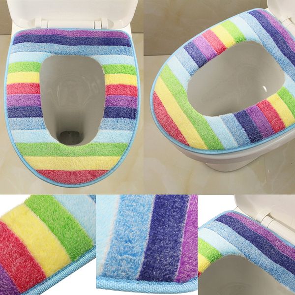 rainbow striped replacement ls bathroom keep clean home soft self adhesive dustproof decorative toilet mat toilet seats
rainbow striped replacement ls bathroom keep clean home soft self adhesive dustproof decorative toilet mat toilet seats